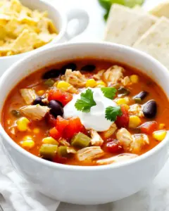 20 Minute Chicken Enchilada Soup