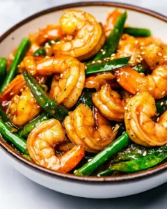 20 Minute Honey Garlic Shrimp Stir Fry