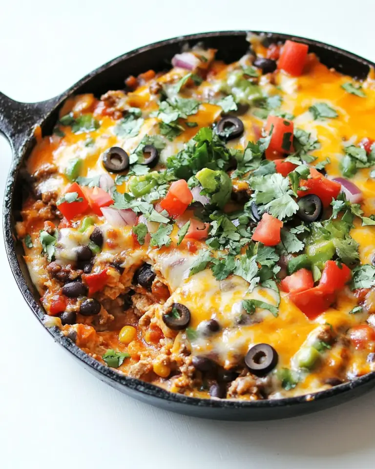 30 Minute Loaded Taco Skillet