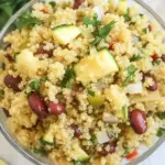 4 Bean Curry Quinoa Salad