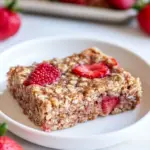 4 Ingredient Healthy Strawberry Breakfast Bars