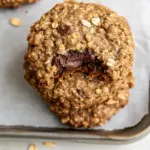 5 Ingredient Oatmeal Tahini Cookies