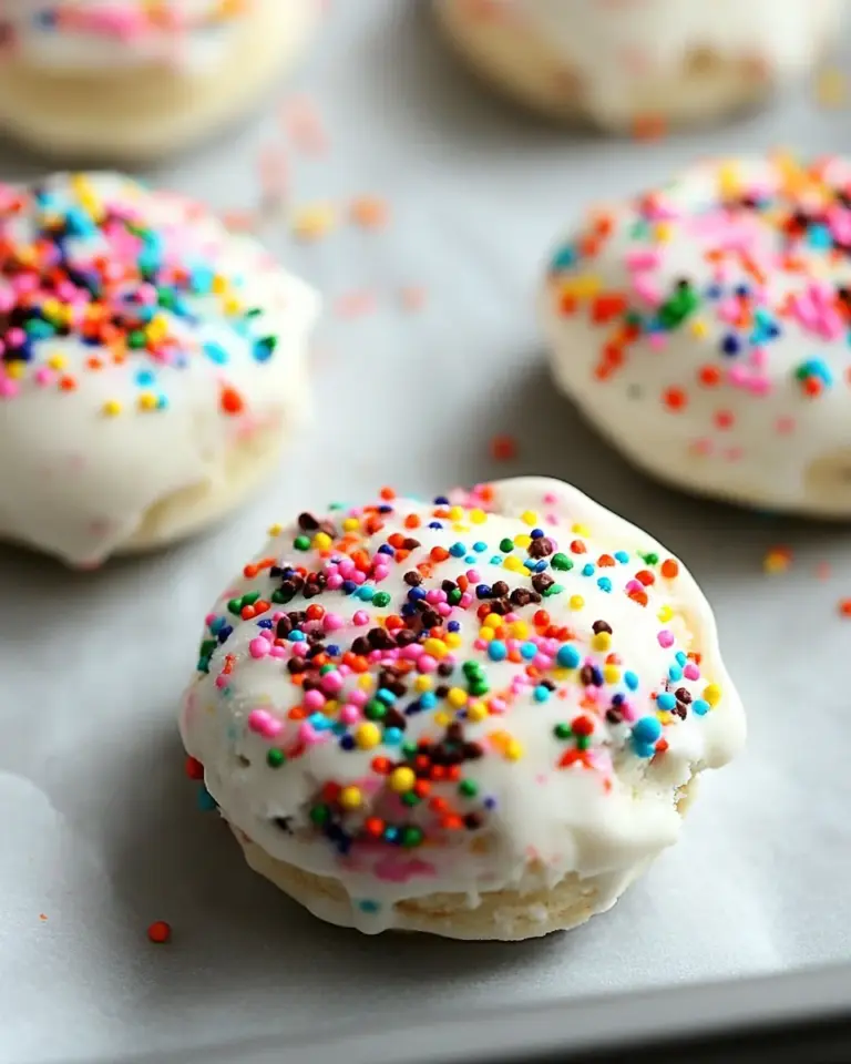 6 Ingredient Funfetti Ice Cream Sandwiches