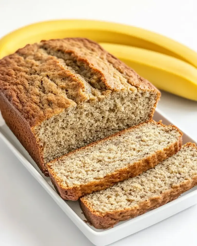 Agave Sweetened Low Fat Banana Bread