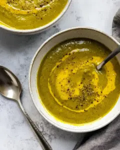 Anti Inflammatory Broccoli Turmeric Slow Cooker Soup