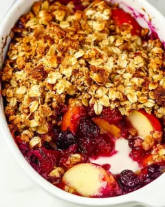 Apple Cranberry Crisp
