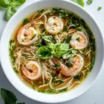 Asian Style Shrimp and Noodle Soup
