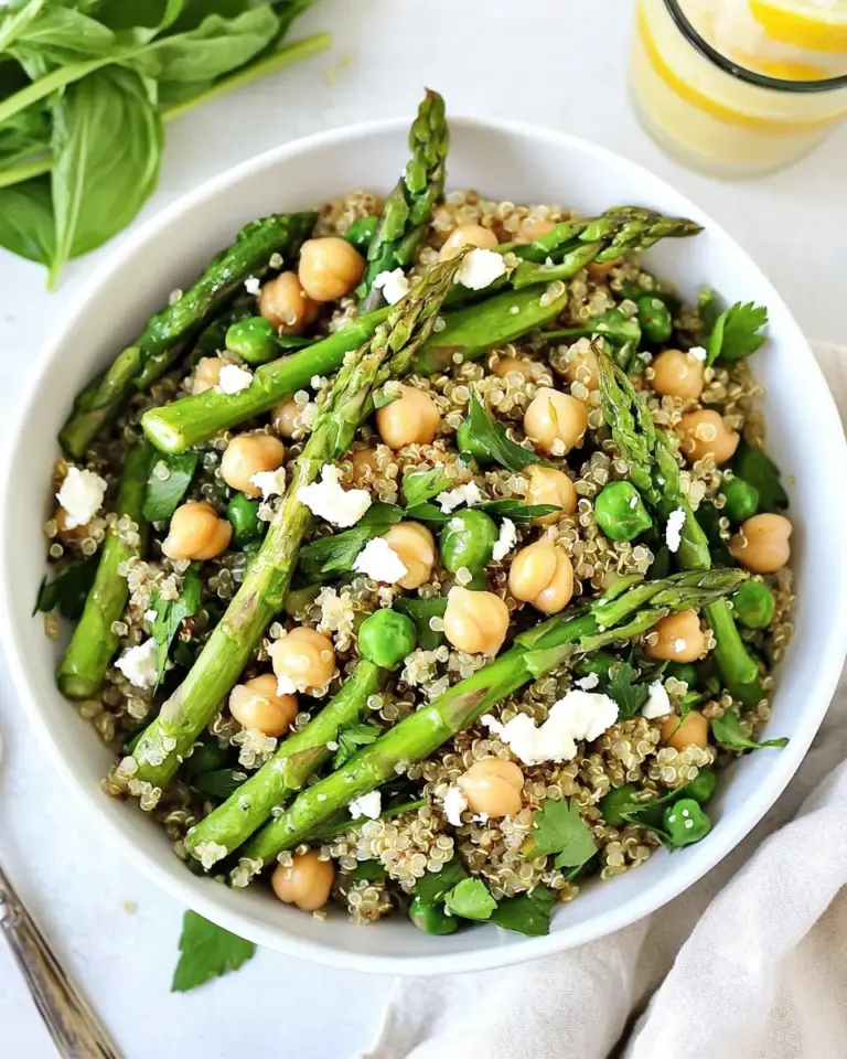 Asparagus Chickpea Quinoa Salad