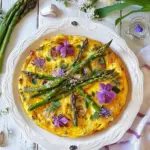 Asparagus Frittata with Herb Blossoms
