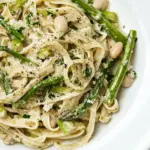 Asparagus Pasta with White Beans