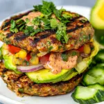 Avocado Burger with Chipotle Yogurt Sauce