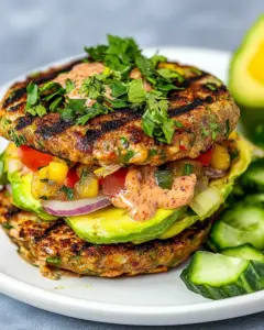 Avocado Burger with Chipotle Yogurt Sauce