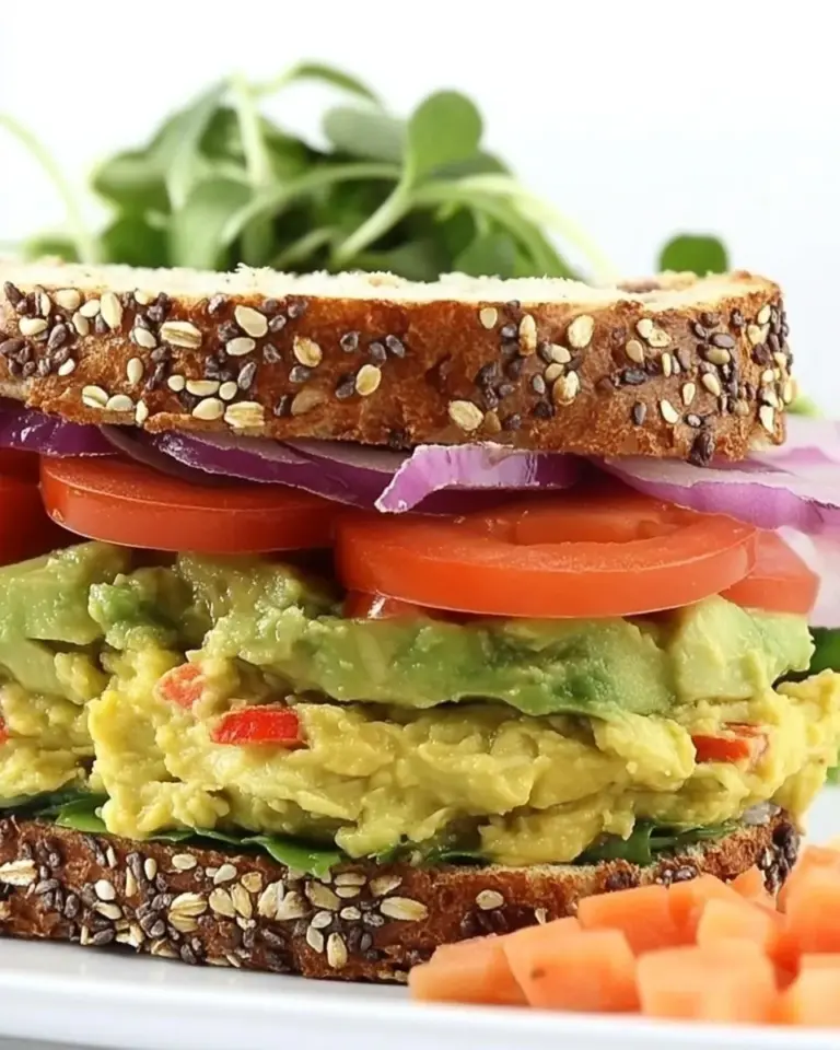 Avocado Veggie Sandwich
