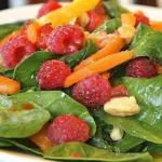 Baby Spinach and Raspberry Salad