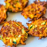 Baked Chipotle Sweet Potato and Zucchini Fritters