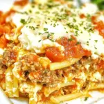 Baked Cream Cheese Spaghetti Casserole