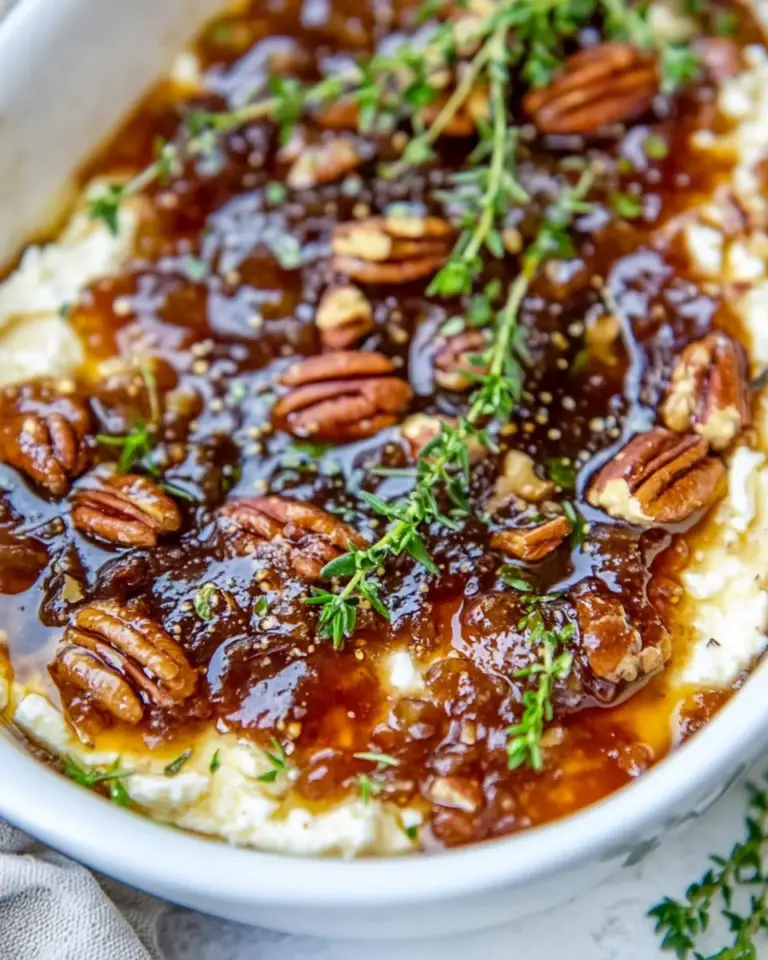 Baked Feta Dip with Fig Jam and Pecans