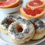 Baked Grapefruit Poppy Seed Doughnuts