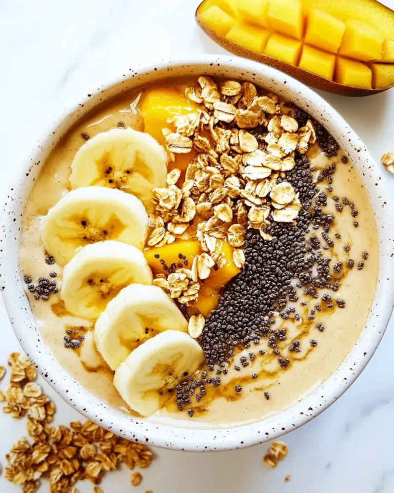 Banana Mango Smoothie Bowl