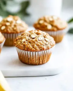 Banana Oat Muffins