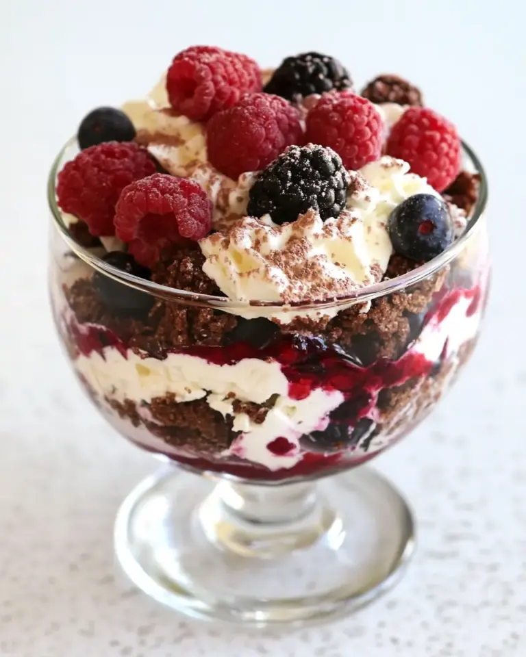 Berry Brownie Trifle