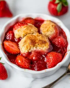 Best Strawberry Cobbler
