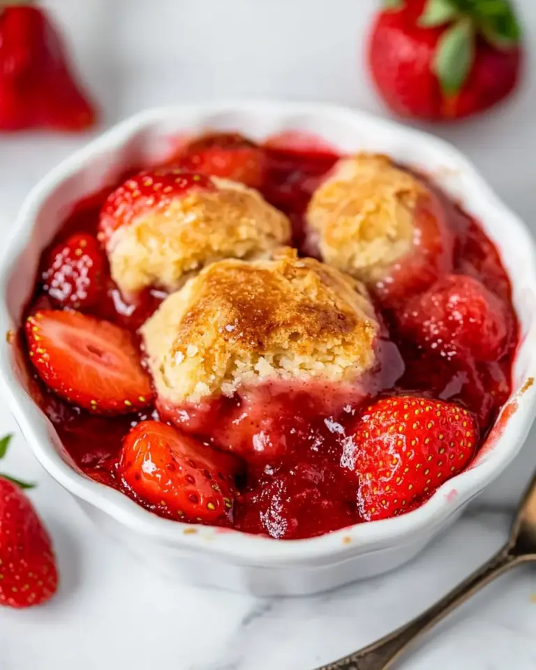 Best Strawberry Cobbler