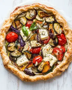 Blue Cheese and Roasted Vegetable Tart