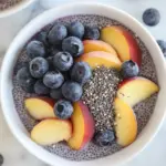 Blueberry Peach Chia Bowls