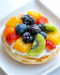 Breakfast Fruit Bagel