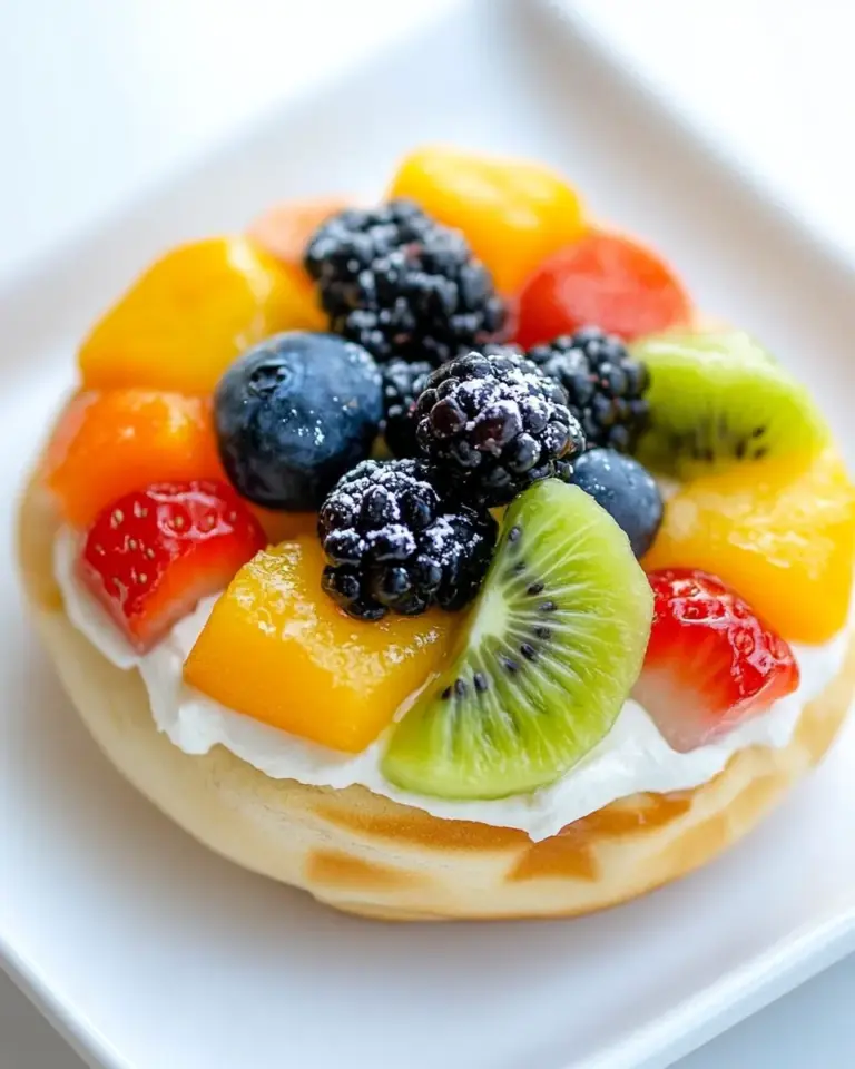 Breakfast Fruit Bagel