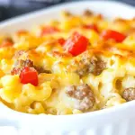 Breakfast Sausage Pasta Bake