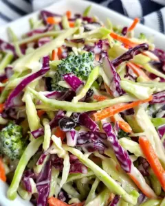 Broccoli Slaw with Creamy Dressing