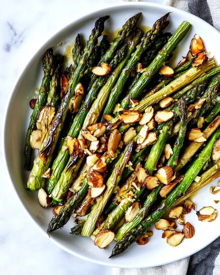 Browned Butter Roasted Asparagus with Almonds