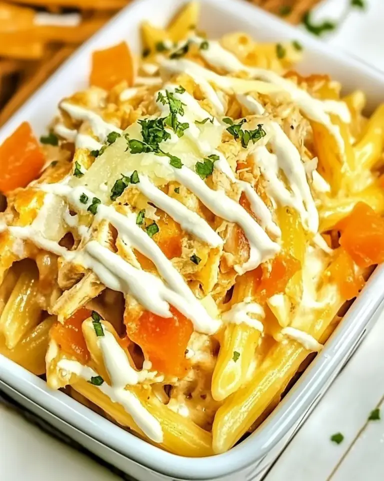 Buffalo Chicken Alfredo Pasta
