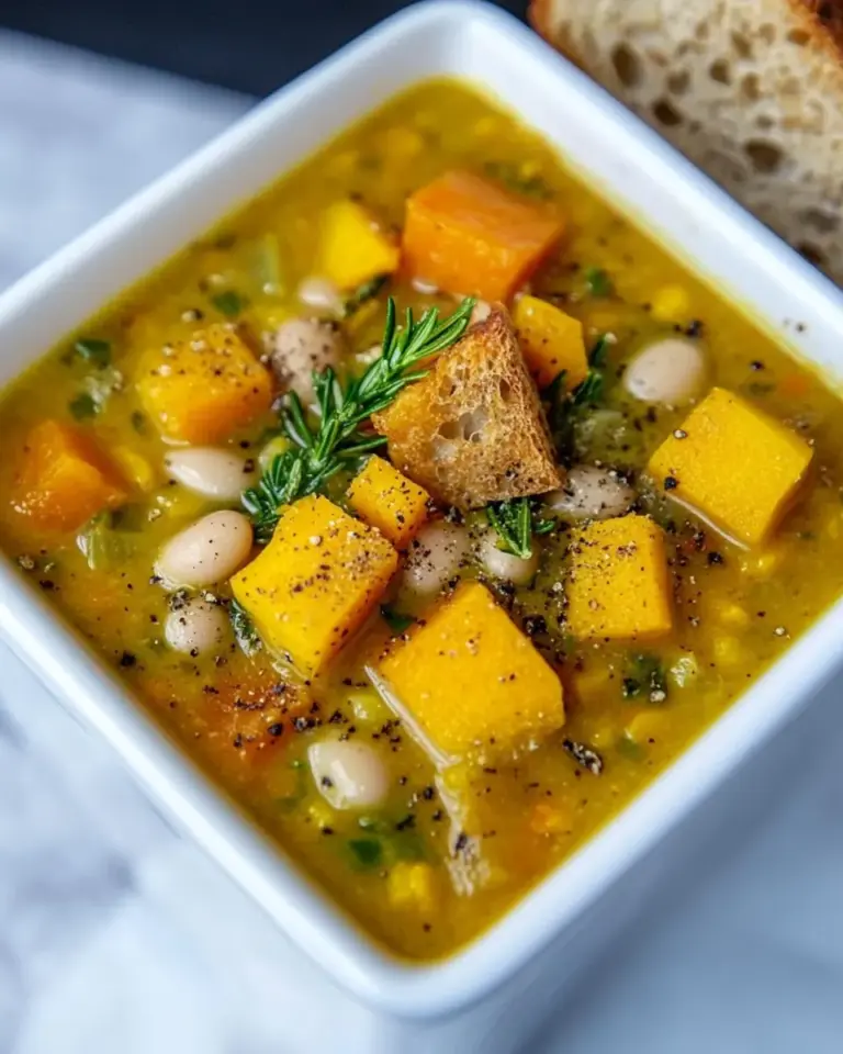 Butternut Squash White Bean Soup