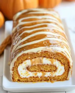 Caramel Pumpkin Cake Roll