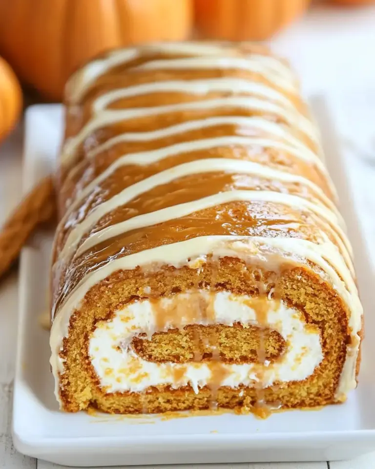Caramel Pumpkin Cake Roll