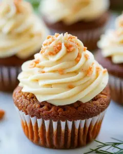 Carrot Cake Cupcakes with Cream Cheese Frosting