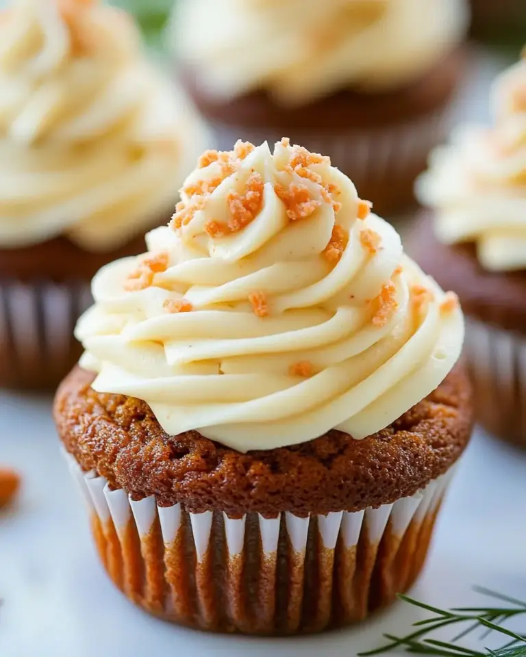 Carrot Cake Cupcakes with Cream Cheese Frosting