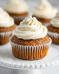 Carrot Cupcakes with Cream Cheese Frosting