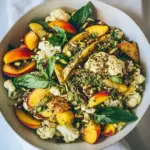 Cauliflower Salad with Nectarines Pistachio Dukkah