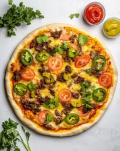 Cheeseburger Pizza