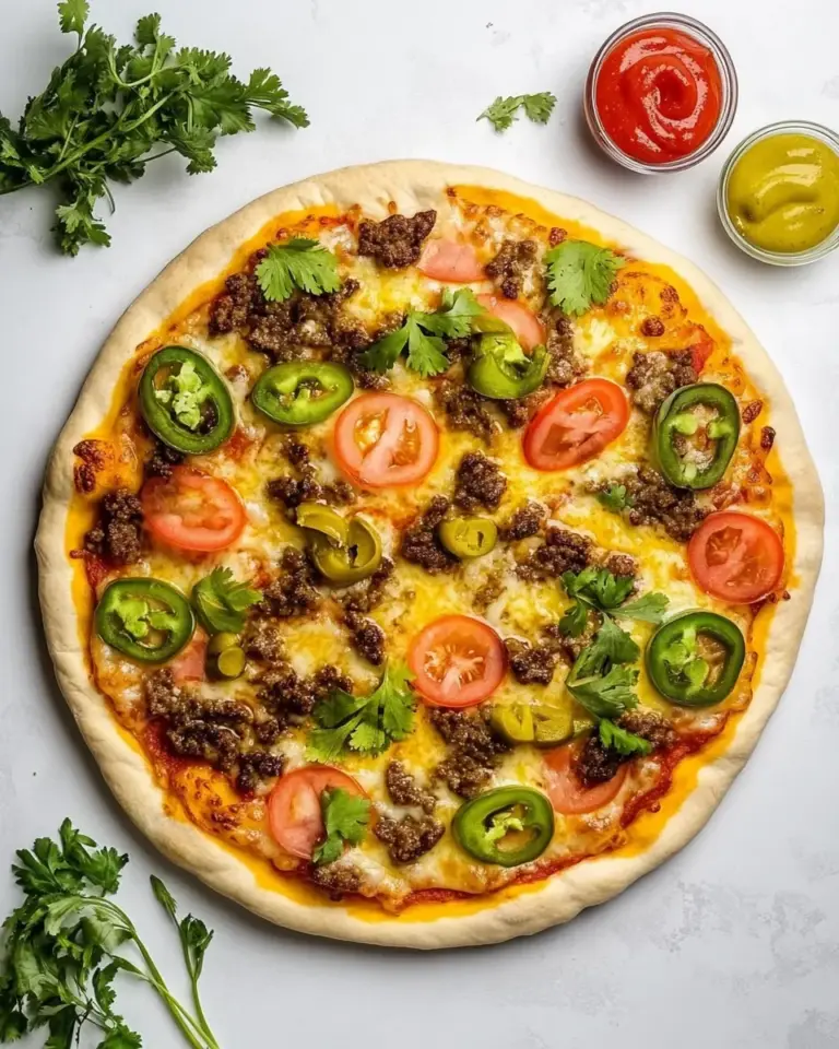 Cheeseburger Pizza