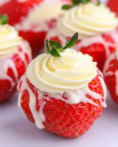 Cheesecake Stuffed Strawberries