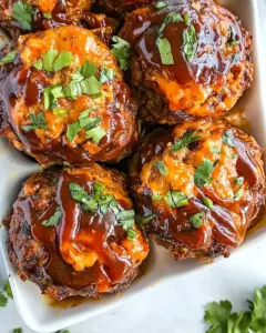 Cheesy BBQ Meatloaf Muffins