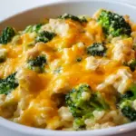Cheesy Chicken Broccoli and Rice Casserole