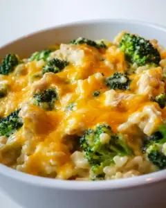 Cheesy Chicken Broccoli and Rice Casserole