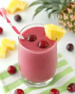 Cherry Pineapple Smoothie for Kids