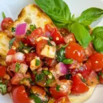 Cherry Tomato Bruschetta with Mozzarella